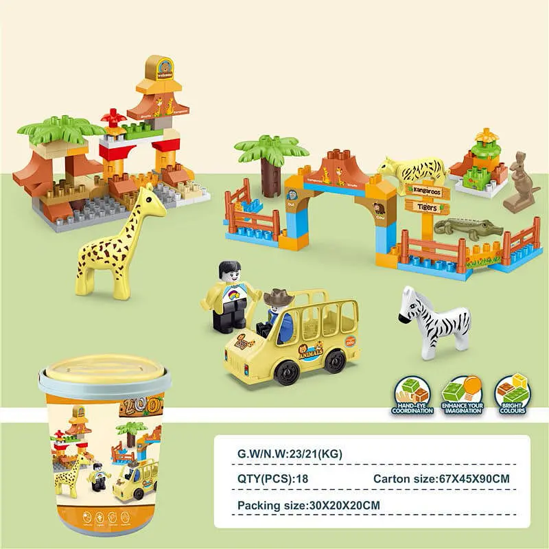Zoo Series Building Blocks 92 Pieces