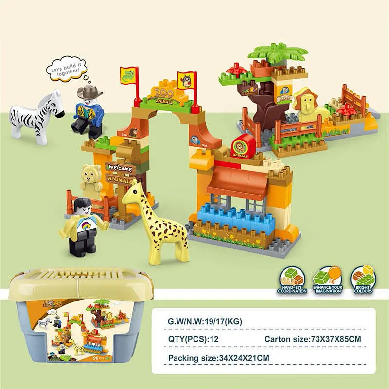 Zoo Series Building Blocks 96 Pieces