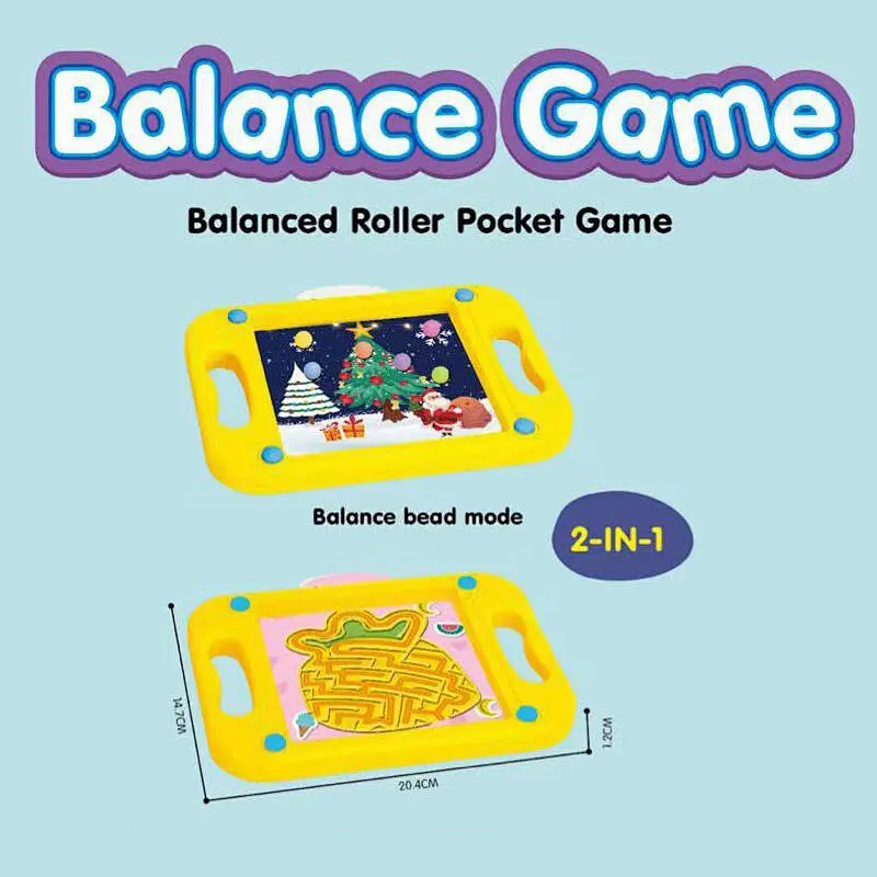 Hand-held Balance Ball Beads Maze Board Toys