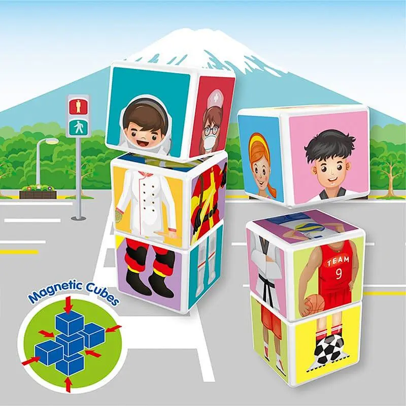 Magnetic Cube Puzzles 6 Cubes