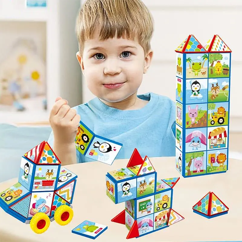 Magnetic Block Puzzles 40 Pieces