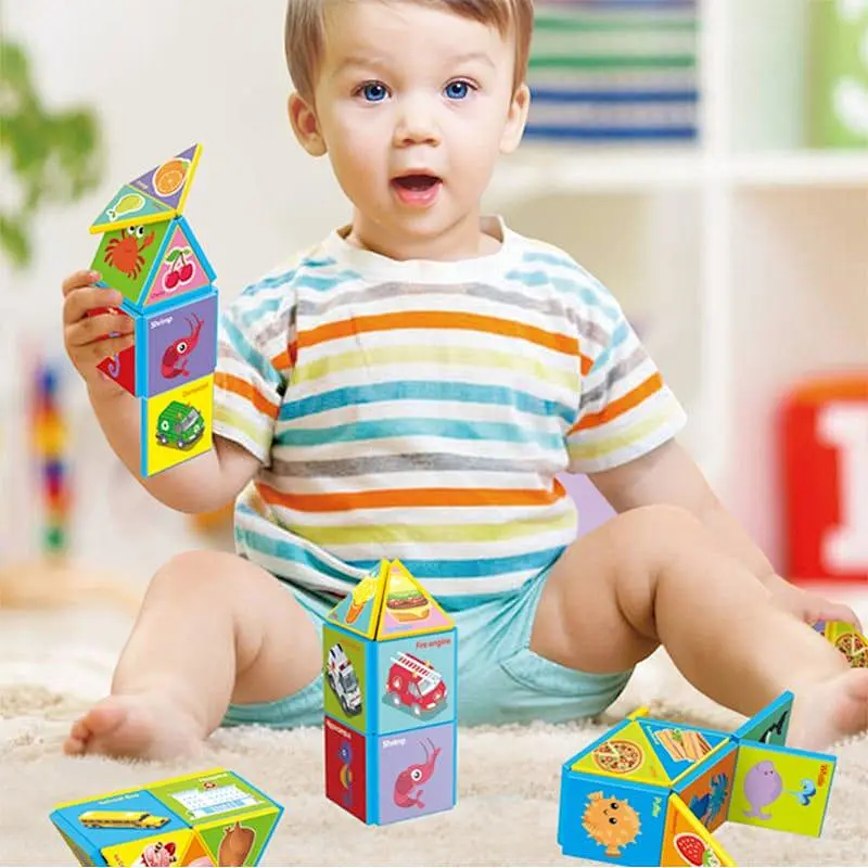 Magnetic Block Puzzles 18 Pieces