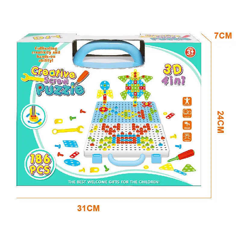 Drill Design Puzzle Set 186 Pieces