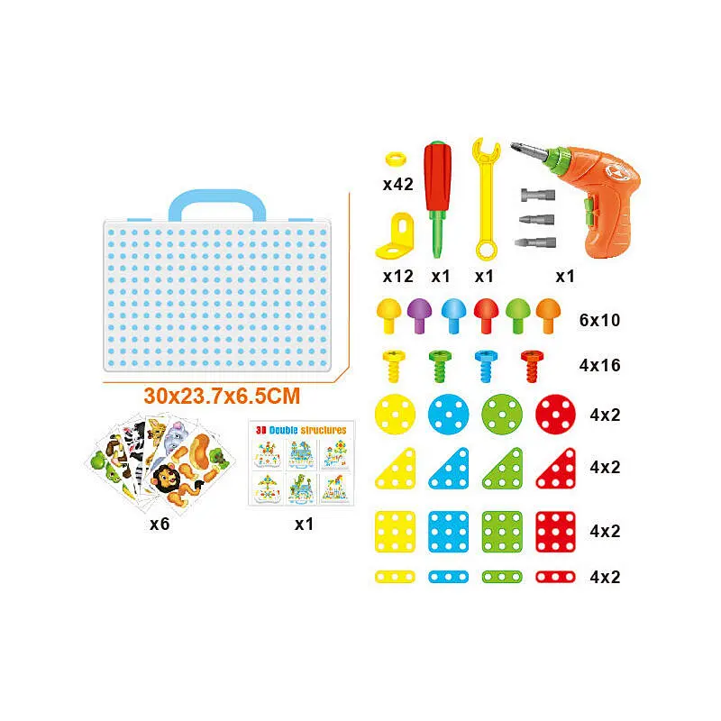 Drill Design Puzzle Set 221 Pieces