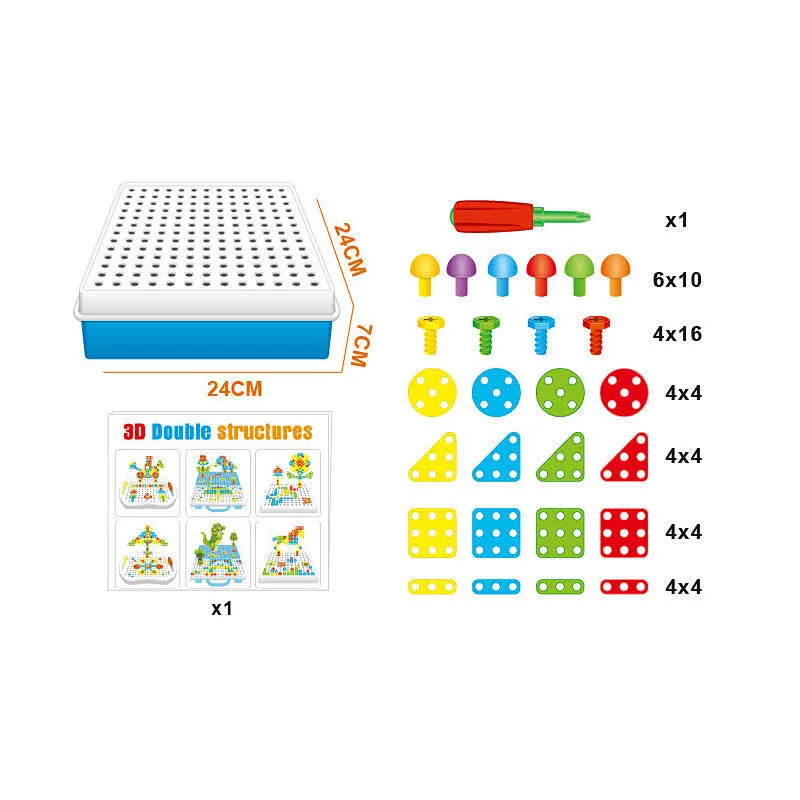 Drill Design Puzzle Set 191 Pieces