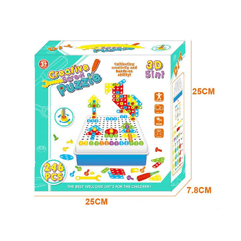 Drill Design Puzzle Set 246 Pieces