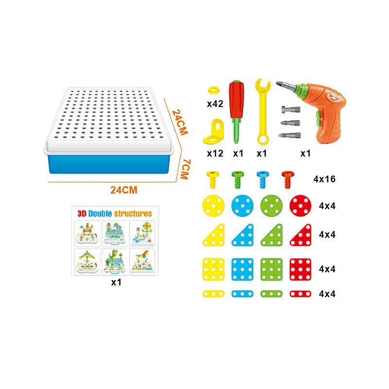 Drill Design Puzzle Set 187 Pieces