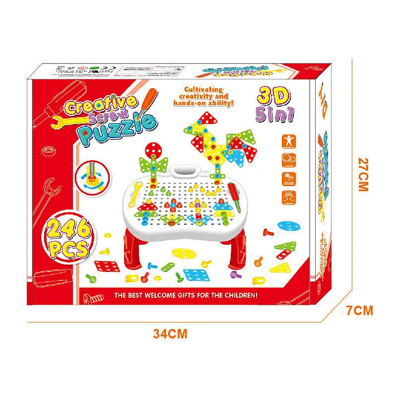 Drill Design Puzzle Set 246 Pieces