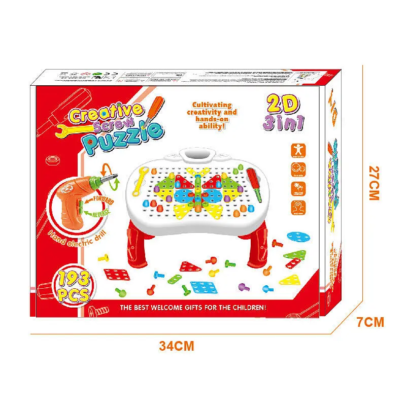 Drill Design Puzzle Set 193 Pieces