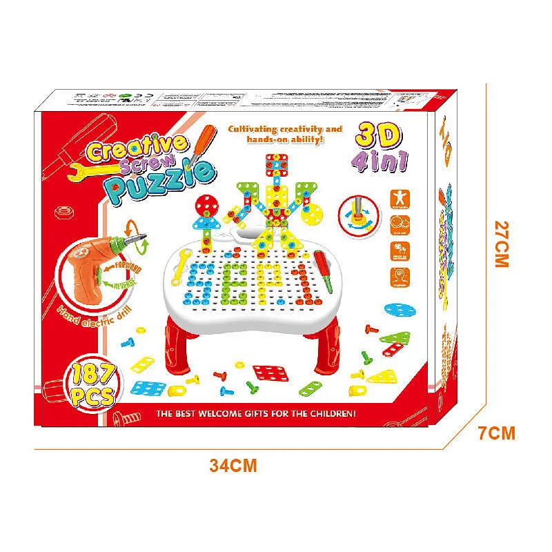 Drill Design Puzzle Set 187 Pieces