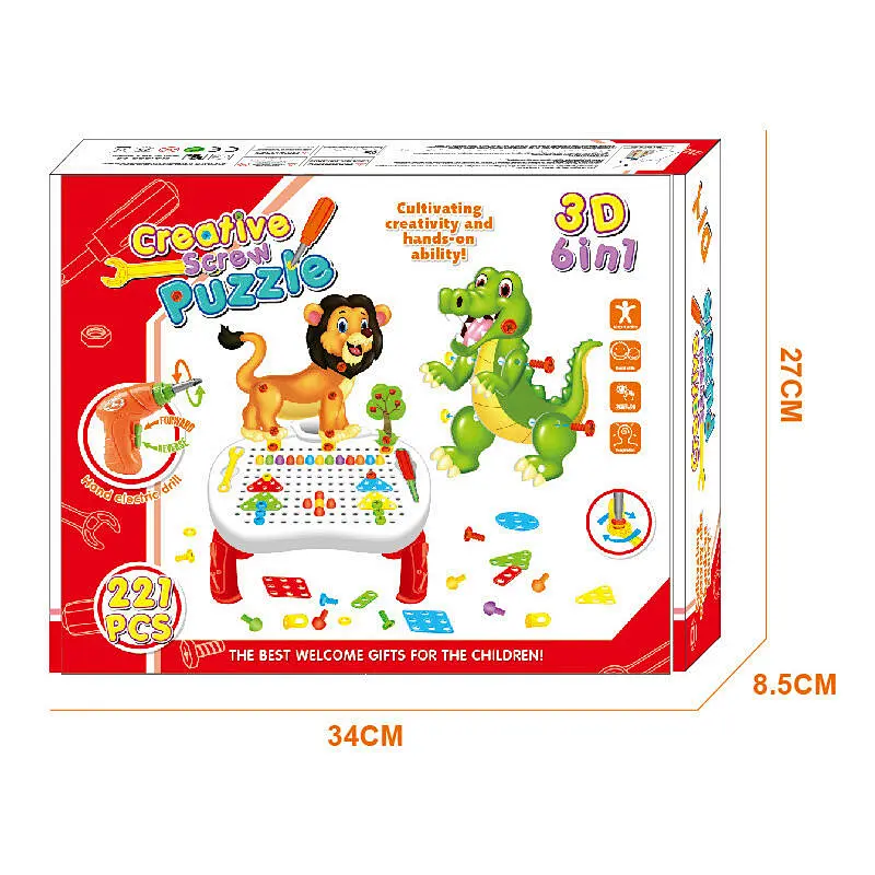 Drill Design Puzzle Set 221 Pieces