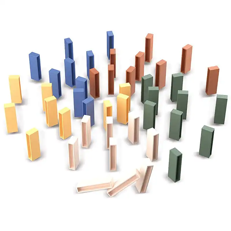 DOMINO Block Stacking Game 80 Pieces