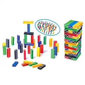 DOMINO Block Stacking Game 120 Pieces