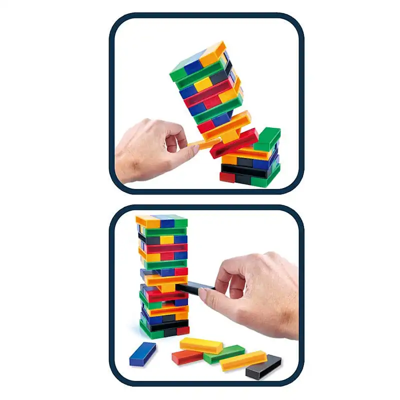 DOMINO Block Stacking Game 120 Pieces