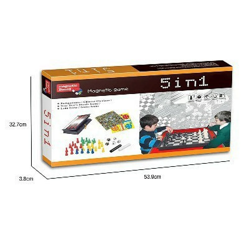 5 in 1 Magnetic Board Game