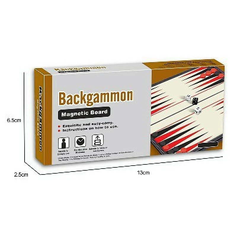 Magnetic Backgammon Game