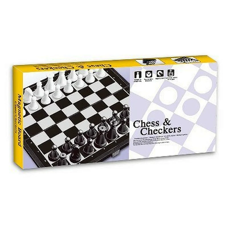 Magnetic Chess & Checkers Set