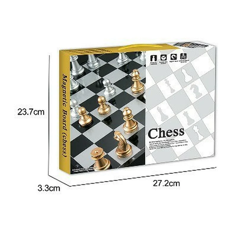 Gold Silver Magnetic Chess
