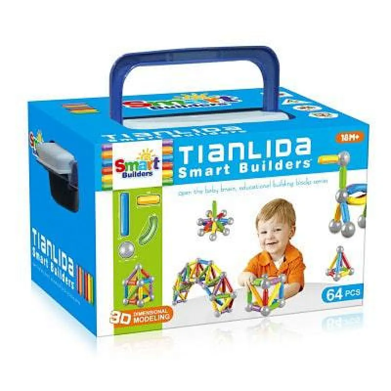 Magnetic Block Puzzles 64 Pieces