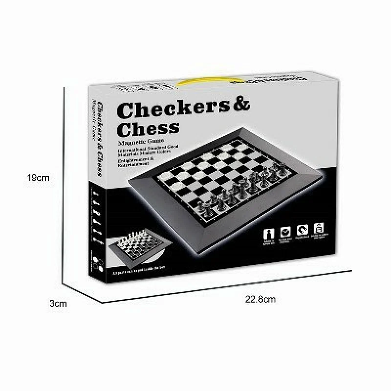 2 in 1 Checker & Chess Game