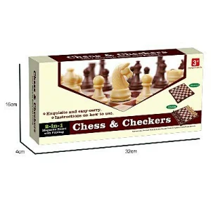 2 in 1 Chess & Checkers