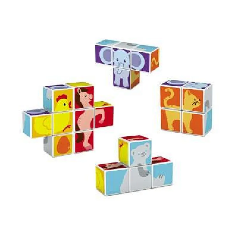 Magnetic Cube Puzzles 4 Cubes