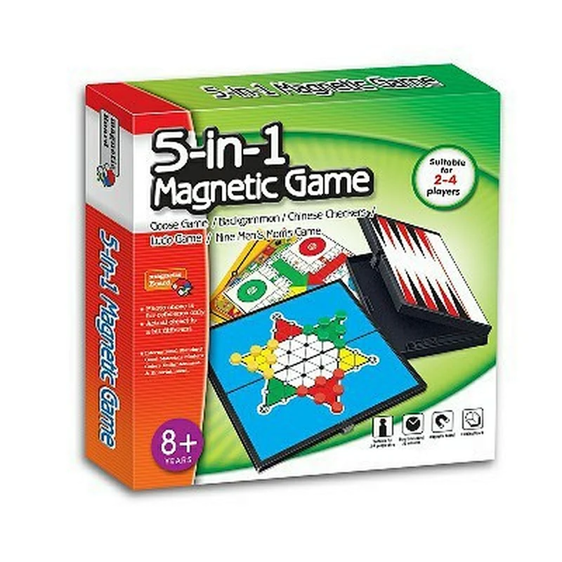 5 in 1 Magnetic Board Game