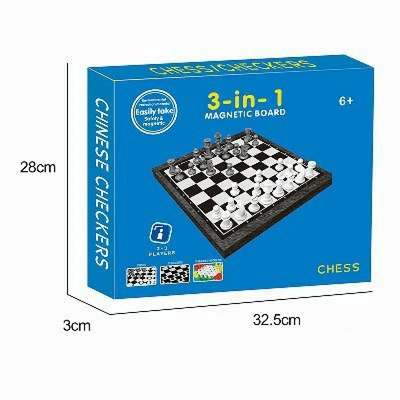 3 in 1 Magnetic Board Game (Medium)