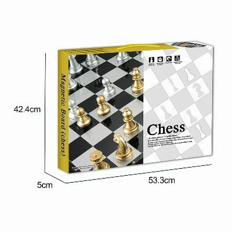 Gold Silver Magnetic Chess