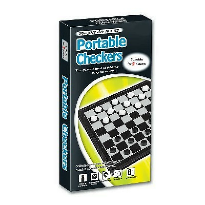 Magnetic Checkers Set