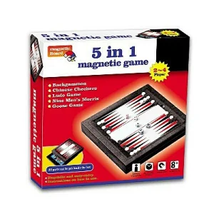 5 in 1 Magnetic Board Game
