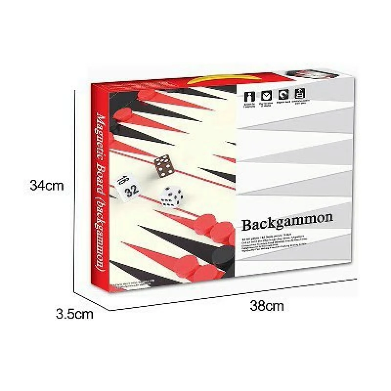 Magnetic Backgammon Game