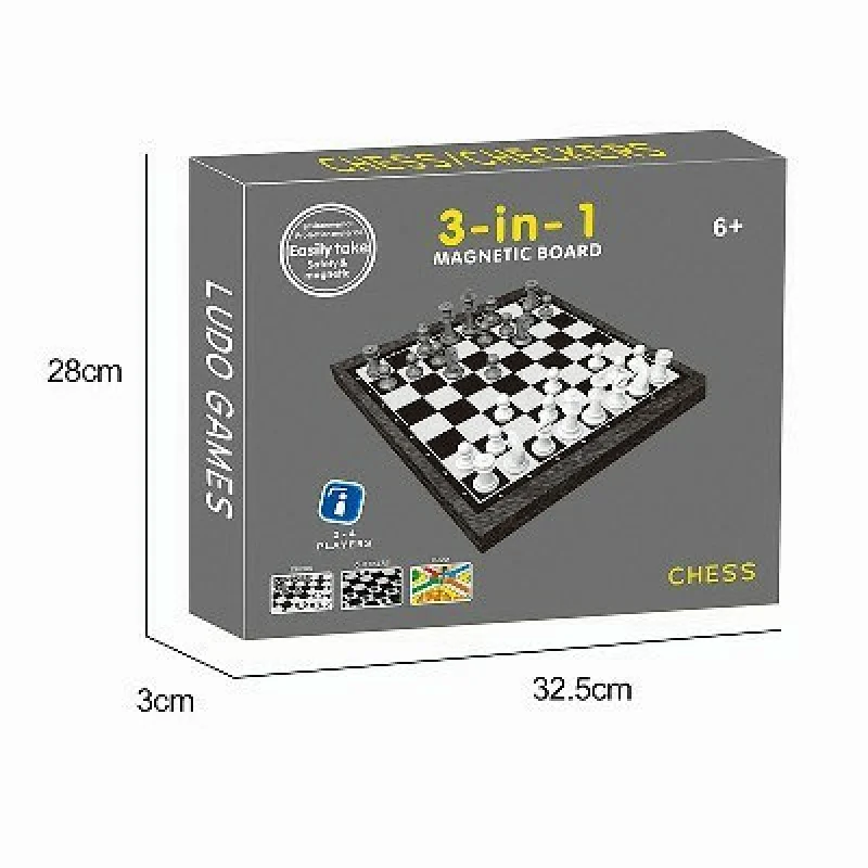 3 in 1 Magnetic Board Game