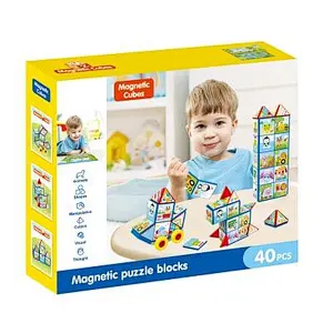 Magnetic Block Puzzles 40 Pieces