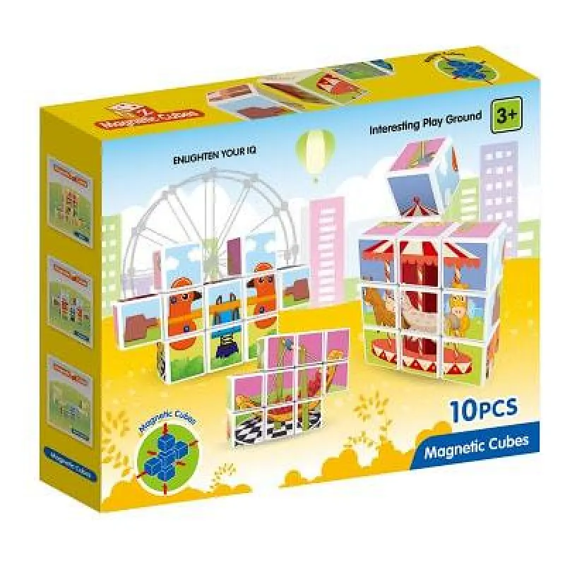 Magnetic Cube Puzzles 10 Cubes