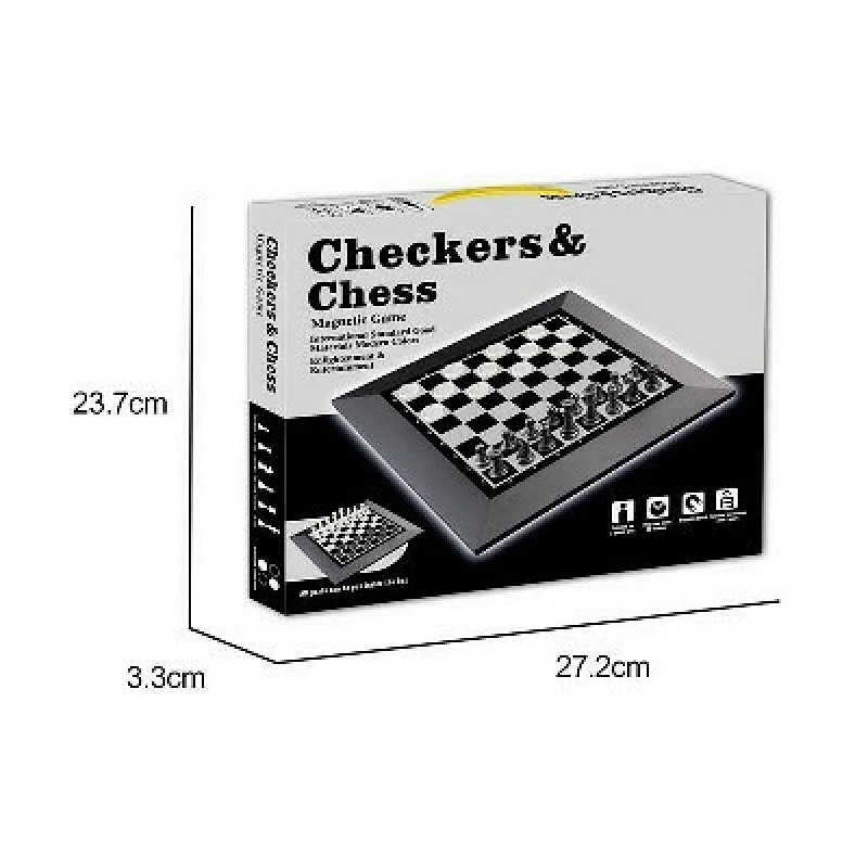 2 in 1 Checker & Chess Game