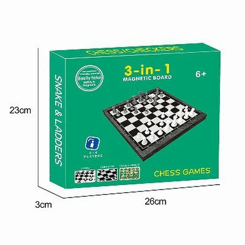 3 in 1 Magnetic Board Game (Small)