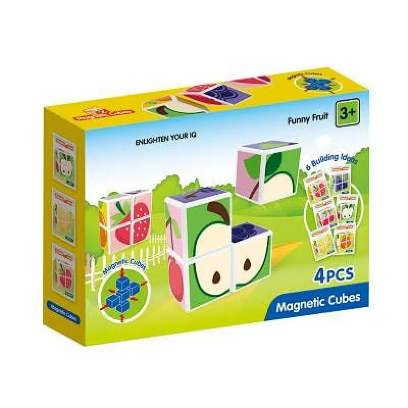 Magnetic Cube Puzzles 4 Cubes