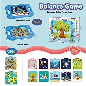 Hand-held Balance Ball Beads Maze Board Toys