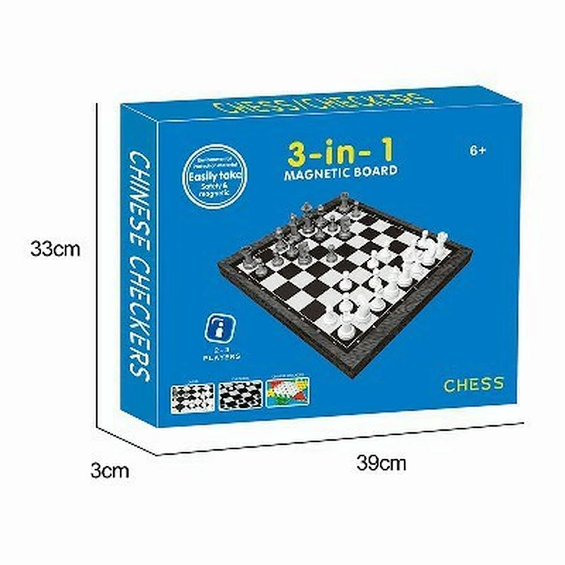 3 in 1 Magnetic Board Game (Large)