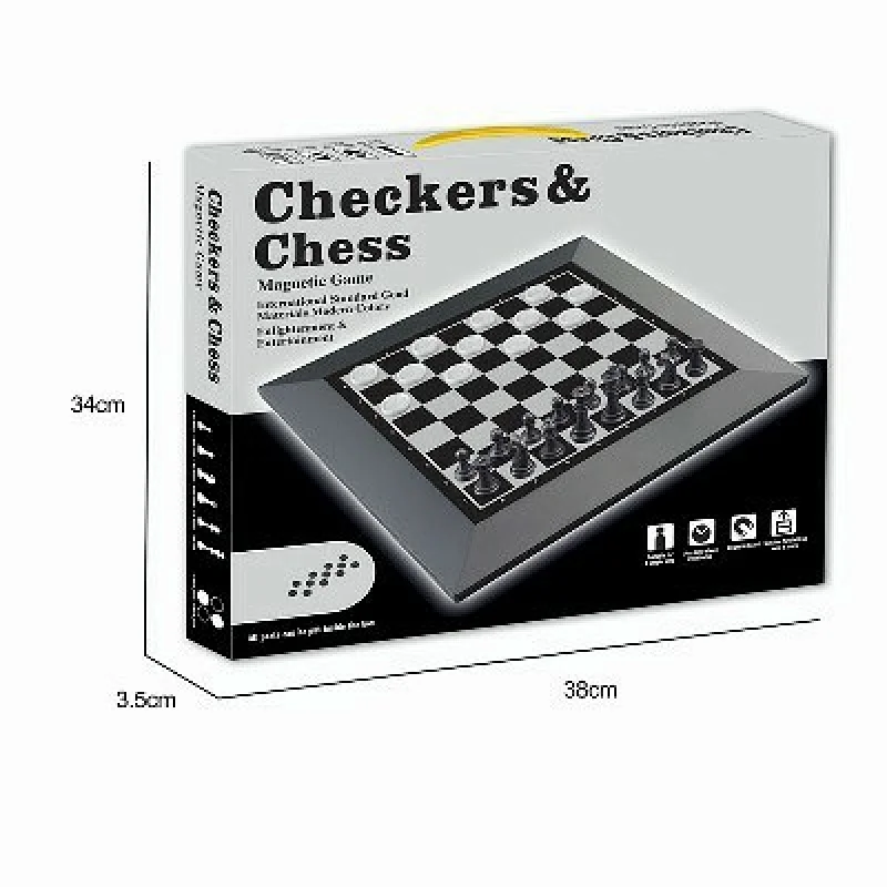 2 in 1 Checker & Chess Game