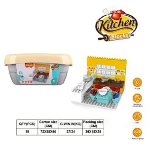 Kitchen Series Building Blocks Toys 87 Pieces