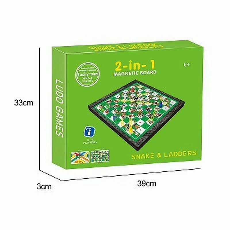2 in 1 Magnetic Board Game (Large)