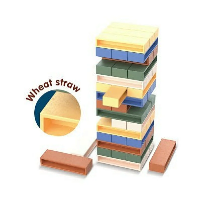 DOMINO Block Stacking Game 80 Pieces