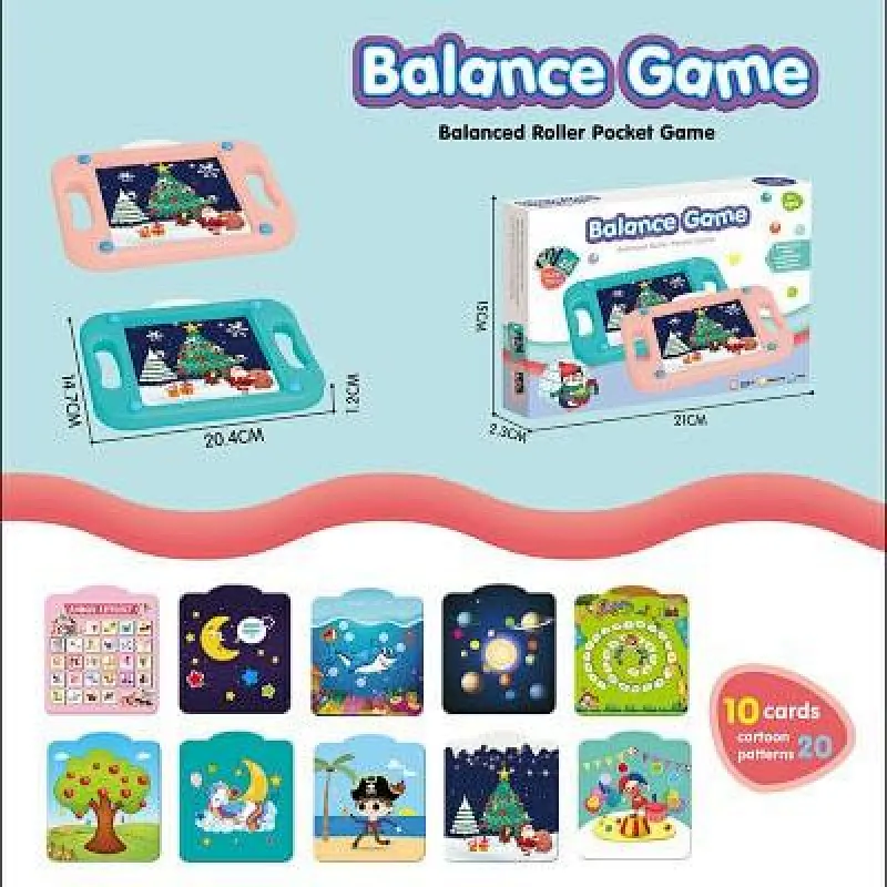 Hand-held Balance Ball Beads Maze Board Toys