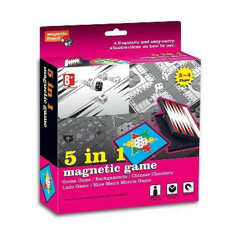 5 in 1 Magnetic Board Game