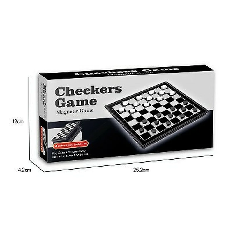 Magnetic Checkers Set