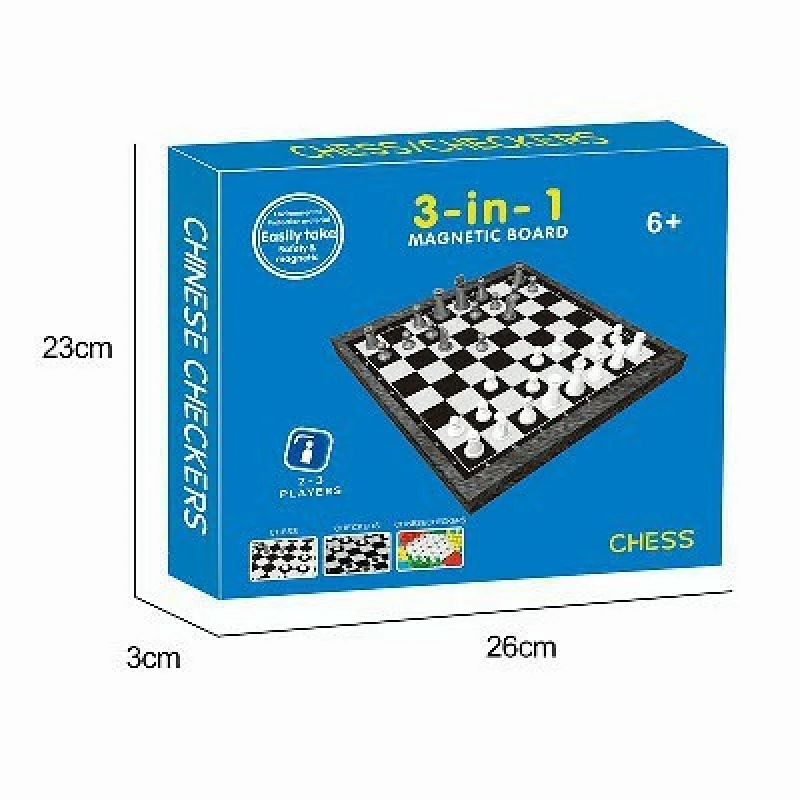 3 in 1 Magnetic Board Game (Small)