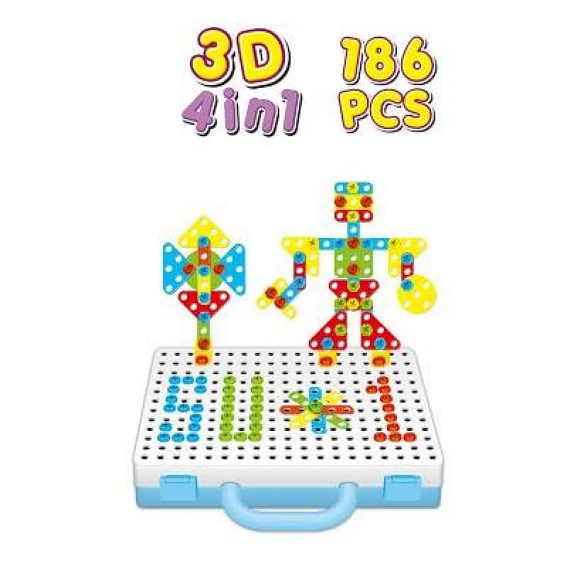 Drill Design Puzzle Set 186 Pieces