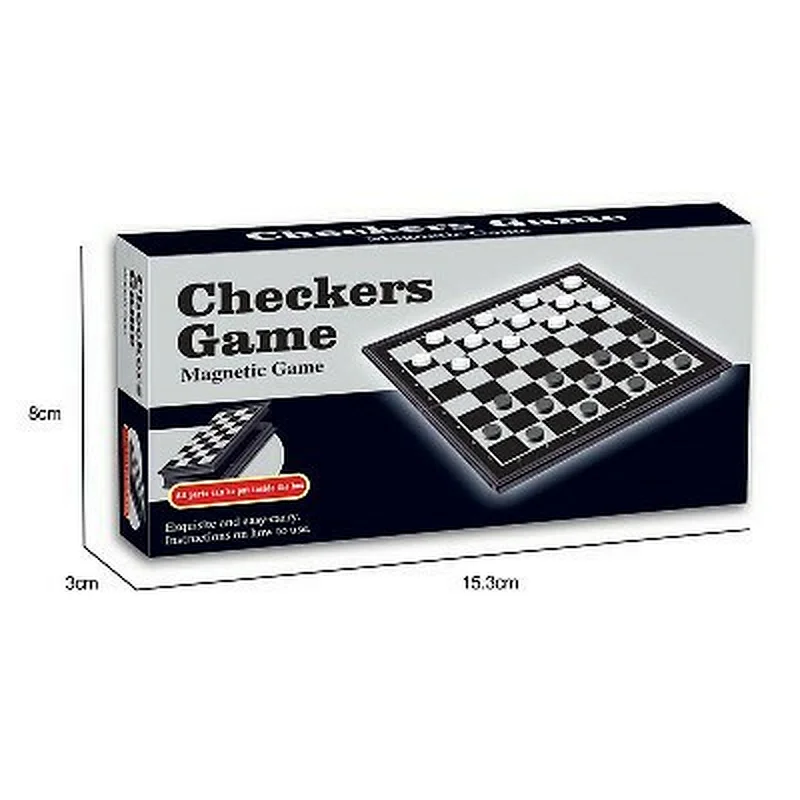 Magnetic Checkers Set